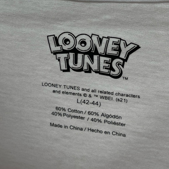 Small - LOONEY TUNES - Long Sleeve Graphic T-Shirt Tasmanian Devil Bugs Tee NEW - Picture 7 of 7